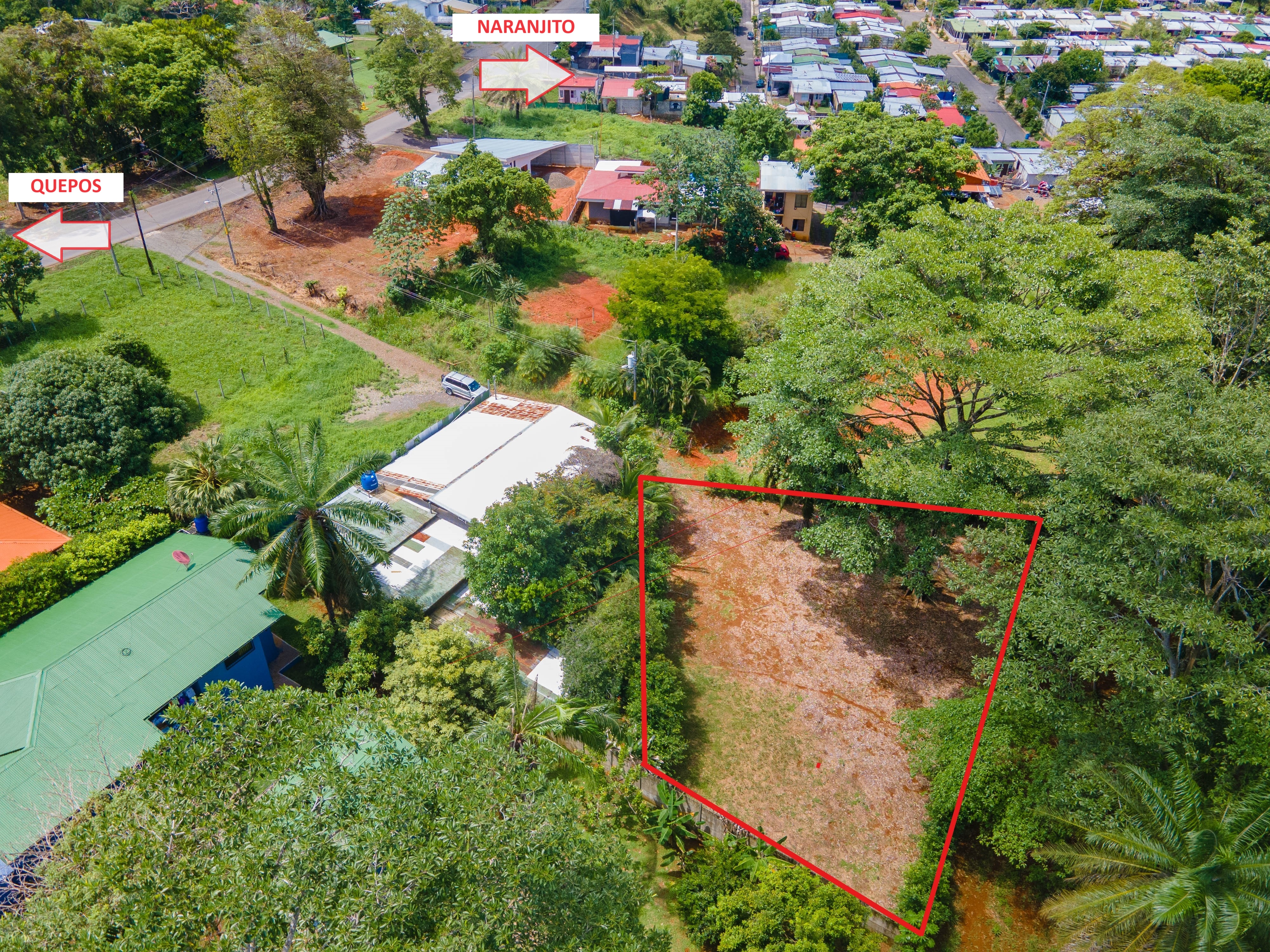 Vacant Land for Sale in Quepos. Measuring 2,969 SQ FT